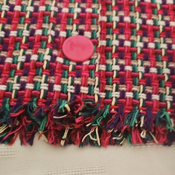 Zara Red and White Embellished Pencil Mini Skirt - Picture 15 of 16